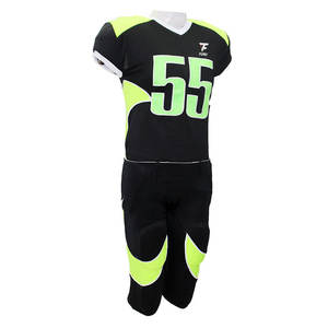 Ensembles d'uniformes de football américain personnalisés en gros, respirants, grandes tailles, kits imprimés 100 % polyester, logo personnalisé, séchage rapide, faible MOQ - Product Image 4