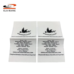 Độc đáo chất lượng cao vải tùy chỉnh dập nổi quần áo may mặc dệt nhãn cho túi - Product Image 3