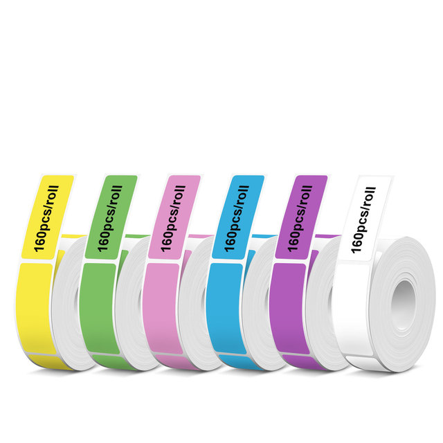 Factory Priced Mini Thermal Printer Paper 12*40mm Self-Adhesive Thermal Paper Sticker Rolls White USB Interface 203dpi in Stock