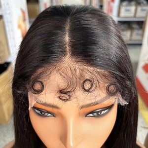 Peluca de Encaje Frontal HD 5x5 Más Vendida, Cabello Remy Indio Pre-Depilado, 100% Cabello Humano, Largo, Rizado Italiano - Product Image 4