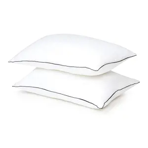 Wholesale Feather Pillow For 5 Star Hotel Polyester Fiber Bed Pillow