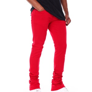 Pantalones de chándal apilados de pierna recta de gran tamaño para hombre, ropa de calle de algodón, pantalones de chándal holgados deportivos Acampanados para correr - Product Image 6