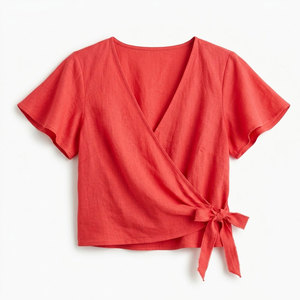 <b>Resort</b> <b>Women</b> Beach Top Summer Short Sleeve Crop Shirt Casual Lightweight Vacation <b>Wear</b> Stylish Holiday Fashion Clothing - Product Image 1