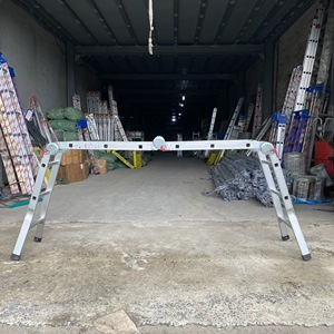 บันไดพับอลูมิเนียมอัลลอย4ส่วนอเนกประสงค์แบบ4M7ทันสมัยผสมผสานกัน - Product Image 5