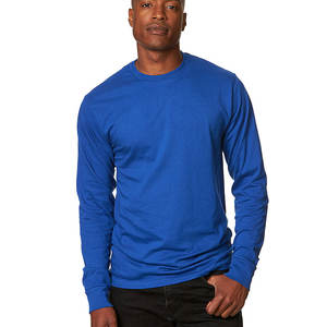 Bella เสื้อยืดคอกลมแขนยาวผ้าฝ้าย100% พอดีตัวระบายอากาศ - Product Image 1