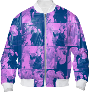 High Quality Sublimation Polyester Satin Canvas Custom Logo Thick Winter Bomber <b>Jacket</b> Zipper Wholesale High Street <b>Waterproof</b> - Product Image 3