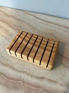 Porte-savon en bois de bambou naturel et écologique pour douche de salle de bain Porte-savon en cascade - Product Image 6