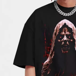 Camiseta de punto con estampado digital para hombre, totalmente personalizada, ecológica, transpirable, antiarrugas, manga corta, alta calidad - Product Image 3