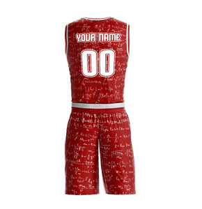 Uniformes de basket-ball à sublimation en conception personnalisée, ensembles de deux pièces pour adultes, entièrement à sublimation, pour équipe de basket-ball - Product Image 5