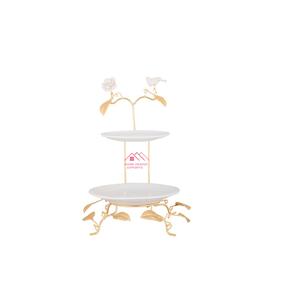 Classic Design <b>Cake</b> <b>Stand</b> for <b>Christmas</b> Table Decor Use Black and Golden Finished Handmade - Product Image 4