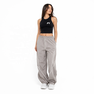 Nylon Relaxed Fit men's pants Drawstring <b>Athletic</b> Track Bottoms Casual Streetwear Lightweight Fashion Wholesale Supplier USA - Product Image 1