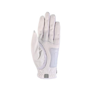 Gant de golf synthétique de compression pour dames, couleur blanche, confort pour gaucher et cuir véritable universel, peau de mouton - Product Image 6