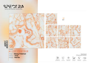 Carreaux en porcelaine vitrifiée brillante 600x600 mm, finition contour brillant, qualité A A A+, carreaux 60x60 cm pour chambre à coucher et salon de luxe - Product Image 2