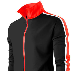 Veste et pantalon de survêtement coupe-vent en polyester pour homme Patchwork Zip up Puff Track Veste et pantalon en nylon survêtement personnalisé en polyester pour homme - Product Image 6