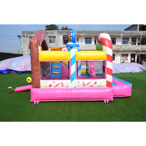 Nhà Bouncy Nhà Máy Bơm Hơi Bán Buôn Kẹo Công Chúa Màu Hồng Bouncy Lâu Đài Bơm Hơi Thư Bị Trả Lại Nhảy Nhà <span class=keywords><strong>Bouncer</strong></span> Với Trượt - Product Image 4