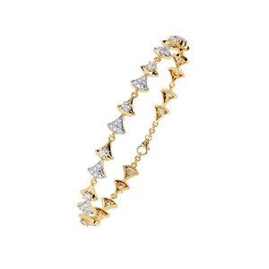 Magnifique bracelet et jonc en or 18 carats avec diamants de laboratoire - Product Image 2