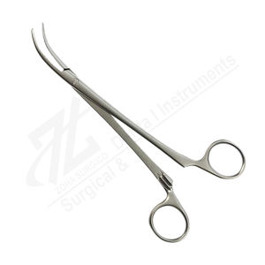 Pinces à artères de Negus, manuelles, 180 mm de long, petite courbure, acier chirurgical inoxydable, certifiées CE, fabricant d'instruments - Product Image 1