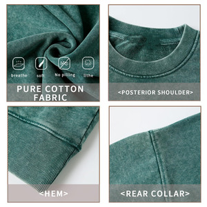 Sweats à capuche décontractés d'hiver pour femmes sweats doux respirant 100% coton polaire Logo personnalisé Anti-boulochage lavage à l'acide marque personnalisée - Product Image 6