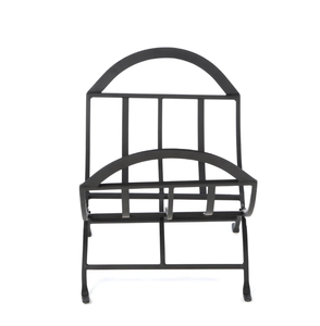 Accueil Artisanat Exportations Noir Acier Portable Bois De Chauffage Rack Extérieur Intérieur Métal Stockage Titulaire En Vrac Quantité En Gros Prix 2025 - Product Image 4