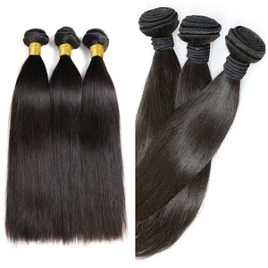 Trama de extensión de cabello humano sin costuras de onda recta camboyana Virgen sin esfuerzo - Product Image 1