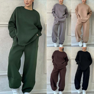 PASUXI Set Loungewear <span class=keywords><strong>Oversize</strong></span> da <span class=keywords><strong>Donna</strong></span>, Completo Autunno Inverno con Felpa a Collo Tondo e Pantaloni Jogger, <span class=keywords><strong>Outfit</strong></span> 2 Pezzi - Product Image 2