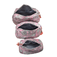 Trousse de toilette en coton matelassé Trousse de voyage indienne faite à la main pour petit moyen grand bloc imprimé éponge trousse de toilette