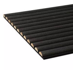 Deco ses kavisli Bar akustik duvar paneli yarı yuvarlak ahşap ses geçirmez Panel - Product Image 5