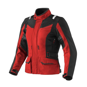 Chaqueta de moto a prueba de viento de Touring roja y negra de alta calidad, chaqueta textil Cordura impermeable para motocicleta para hombres y mujeres - Product Image 3