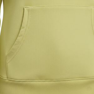 Sweat à capuche vert lime poudré uni pour femme, coupe ajustée, en molleton de qualité supérieure, coton haute densité, design de créateur - Product Image 5