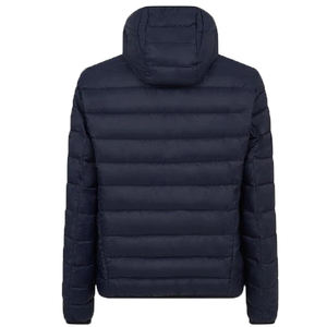 Chaqueta acolchada ligera de invierno para hombre, capucha gruesa de pato ultraligera, decoración bordada con cremallera de burbujas - Product Image 3