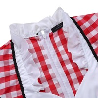 Robe Dirndl bavaroise allemande pour femmes Oktoberfest Costume de fille de bière traditionnelle avec tablier Banquet événement femme de chambre robe de Style ethnique