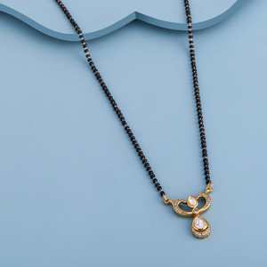 Kundan Wedding Bridal Mangalsutra <b>Necklace</b> 187776 - Product Image 2
