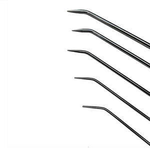 Balti Edition, 5 piezas, punta afilada, herramientas de reparación de abolladuras sin pintura de una sola curva, mango giratorio 360, acero de resorte blanco - Product Image 3