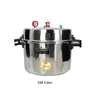 Olla a presión de 30 litros comercial ecológica y en stock de acero inoxidable de grado alimenticio de la mejor calidad con tapa exterior