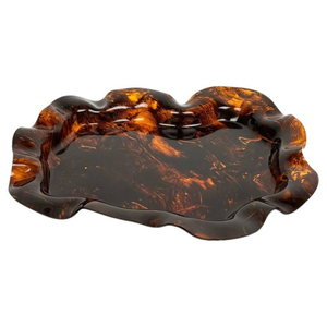 Plateau en corne de nouvelle forme de qualité supérieure personnalisé pour la présentation de desserts gracieux parfait pour les fêtes de maisons élégantes et les événements festifs - Product Image 1