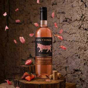 Capa y Espada - Vino Rosado Semiseco Garnacha Tempranillo 11% ABV, Vino Rosado Español 750ml - Product Image 3