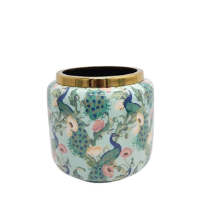 Vaisselle design antique Vase à fleurs en aluminium décoratif Finition grise pour la décoration de la maison et du mariage Vase en métal - Product Image 3