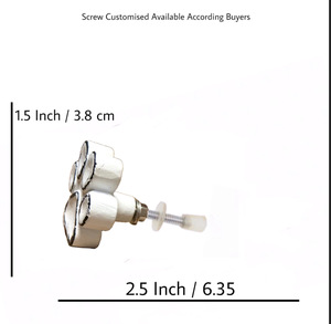 Boutons de porte d'armoire en fonte rustique blanche de style industriel Boutons pour animaux de compagnie Chien chat Animal imprimé patte de cuisine chambre à coucher - Product Image 3