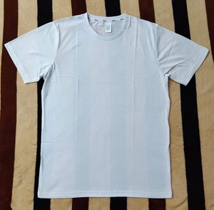เสื้อยืดคอกลมแขนสั้นสำหรับผู้ชายผ้าคอตตอน100% 180กรัมน้ำหนักแบบทางการผ้าทอแบบนอนวูฟเวนทำจากเส้นใยไม้ไผ่ - Product Image 1