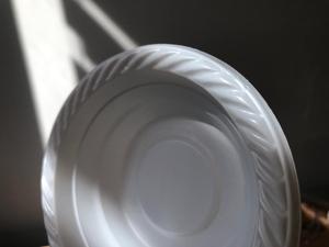 Cuencos desechables de plástico PP para frutos secos, Piatto Da Portata, alta calidad, color blanco, 502 - Product Image 4