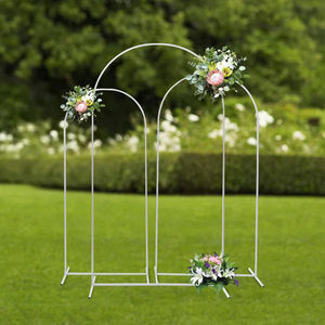 New Arrival White Wedding <b>Arch</b> Backdrop Stand Balloon Arched Frame Aluminum Carton Birthday Party Supplies Aluminum Carton - Product Image 1