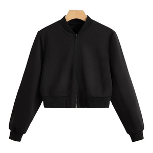 Chaqueta bomber con cremallera sólida para mujer de la mejor calidad, chaqueta cómoda de diseño personalizado para hombre - Product Image 1