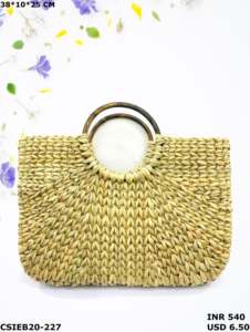 Collection élégante Sunset Sacs de soirée design fabriqués à la main Fibre de paille naturelle durable Kauna Kona Sea Grass Artisan Artisan - Product Image 3