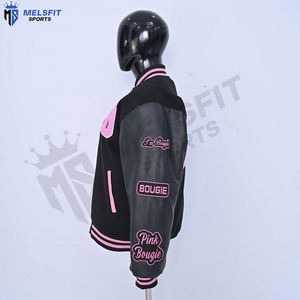 Veste universitaire pour homme de taille standard respirante, col montant, broderie personnalisable, veste d'hiver pour la vente en gros - Product Image 4