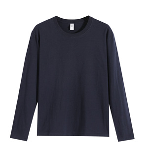 2024 meilleure vente pas cher couleur unie 210gsm coton unisexe hommes logo personnalisé lâche blanc à manches longues T-shirt pour hommes livraison DDP - Product Image 5