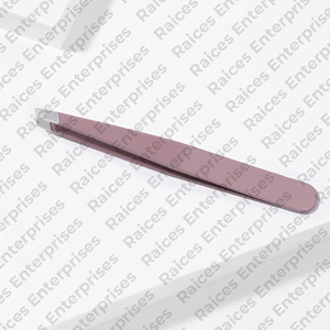 แหนบถอนขนคิ้วแหนบคิ้วแบบหัวเอียงทำจากสเตนเลสฉลากตามต้องการ - Product Image 6