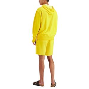 Nuevo Conjunto de Sudadera con Capucha Amarilla y Pantalones Cortos, Cómodo, 100% Algodón, Felpa, Proveedor Directo de Fábrica, Nuevo Conjunto de Pantalones Cortos para Hombre con Estilo - Product Image 2