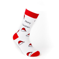 Chaussettes en coton tricotées personnalisées pour l'hiver et Noël, avec logo imprimé lumineux, de haute qualité, cadeau de fête pour hommes et femmes