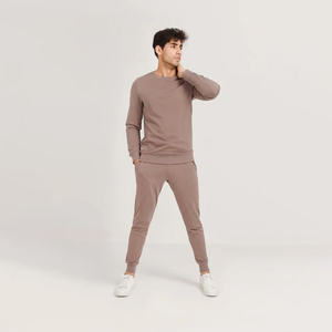 Trendy Unisex Cotton Tracksuit Set With Sweatshirt And <b>Shorts</b> Custom Made Two Piece Outfit Comfortable - Product Image 4