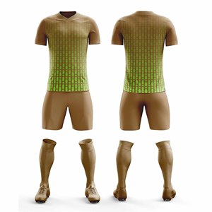 Conjunto de uniforme de entrenamiento de fútbol de malla transpirable para equipos y clubes en Azul | Hombres Mujeres Jóvenes Tallas - Product Image 6